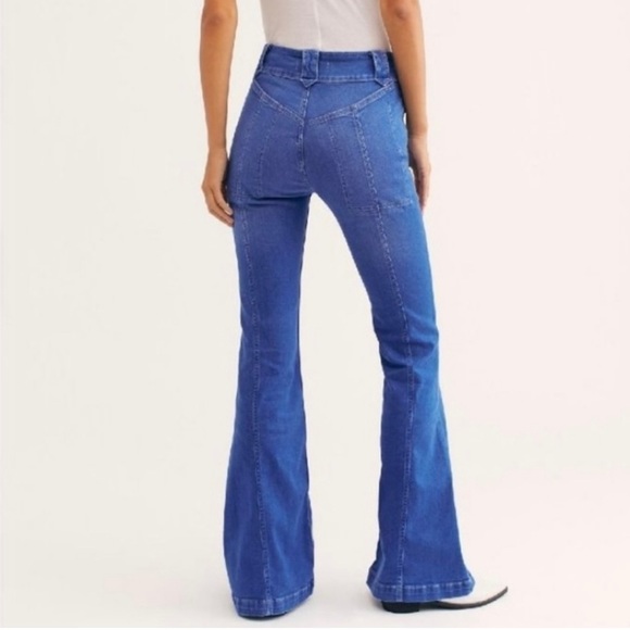 Free people stretch flare jeans 27 - Picture 2 of 16